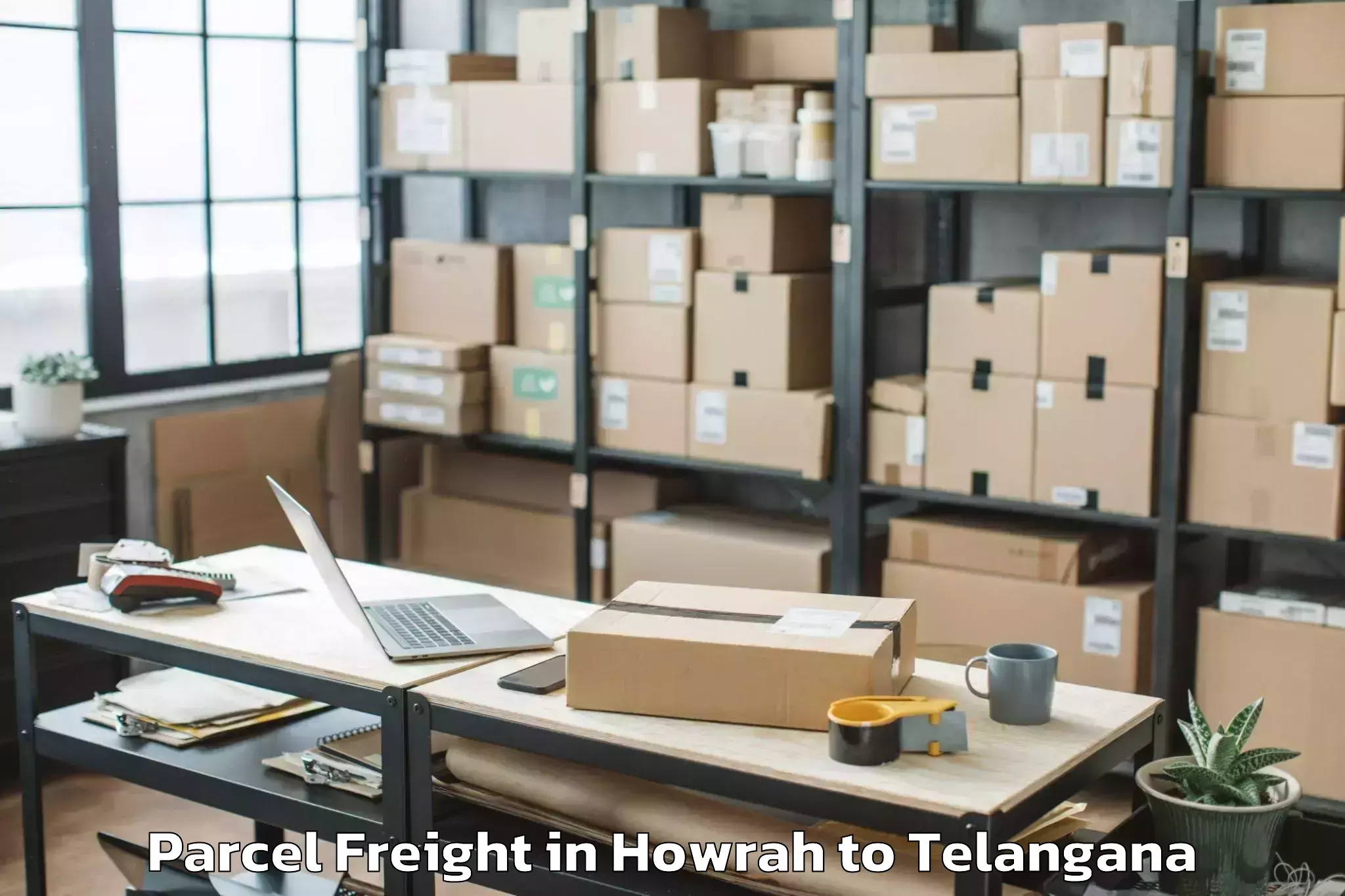 Book Your Howrah to Mulug Parcel Freight Today